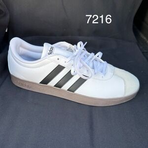 Adidas VL Court Base Mens 11 White Black Gum Sole Casual Sneakers ID3711 New